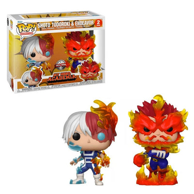 Funko Pop- Animation - My Hero Academia - Shoto Todoroki & Endeavor(2Pcs)