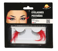 RED FEATHER EYELASHES (15064)
