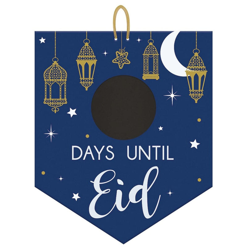 Eid Celebration Countdown Chalkboard Sign