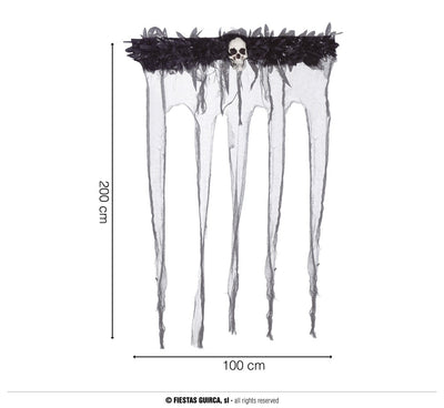 CURTAIN 100X200 CM WHITE (24155)