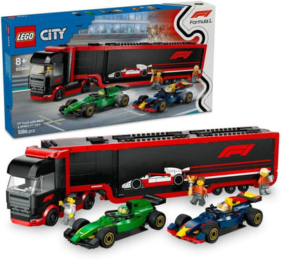 LEGO City - F1 Truck with RB20 & AMR24 F1 Cars