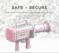 60 Holes bazooka Bubble Gun - Pink -