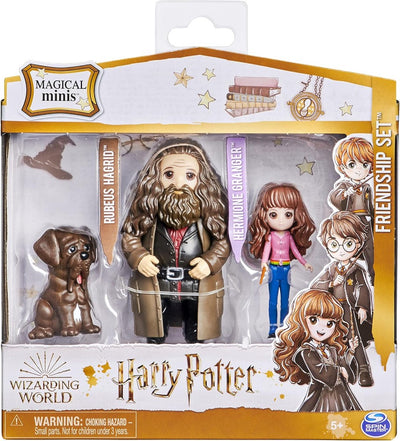 Wizarding World - Magical Minis - Hermione And RubEUs Hagrid Friendship Set With Collectible Toy Figures And Creature