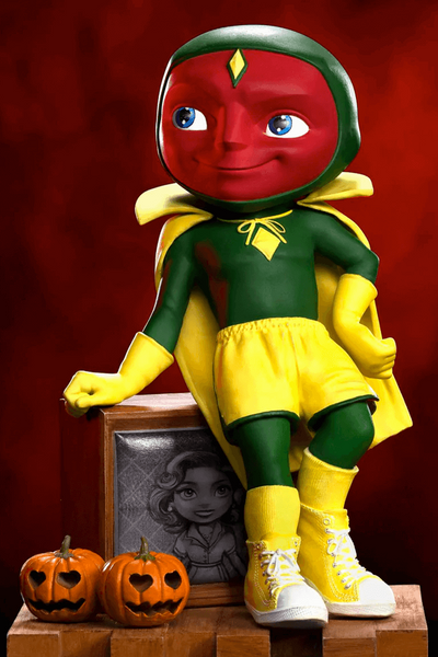 WANDAVISION - VISION (HALLOWEEN VERSION) MINICO STATUE BY IRON STUDIOS