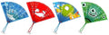 Fan-O-Rama Bubble Fan Assortment (1 Pcs)