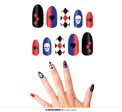 10 "DANGEROUS" NAILS WITH GLUE (15866)
