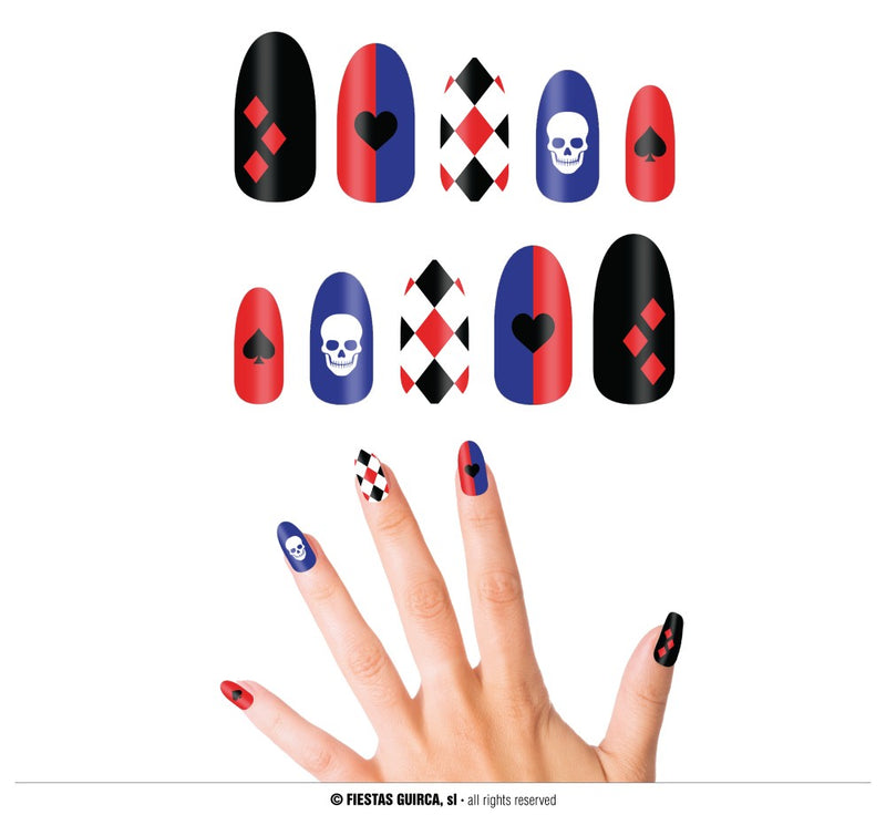10 "DANGEROUS" NAILS WITH GLUE (15866)