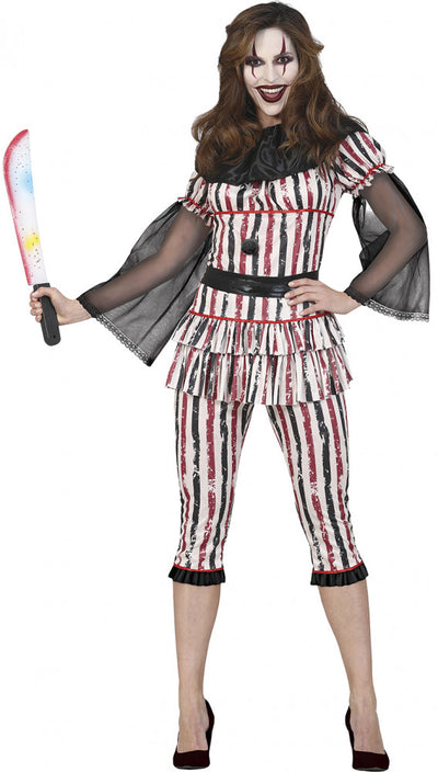 CLOWN TERROR WOMAN ADULT 42-44 L (79337)