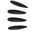 10 BLACK NAILS WITH ADHESIVE (15090)