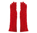 RED SEQUIN GLOVES 39 CMS HQ (17864)