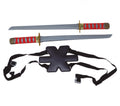 2 SHOULDER SAMURAI SWORDS 55 CM (17414)