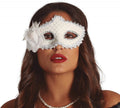White Mask With Flowers (12945)