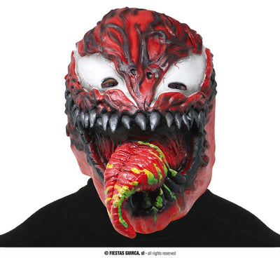 RED VENOM VILLAIN MASK, LATEX (20508)