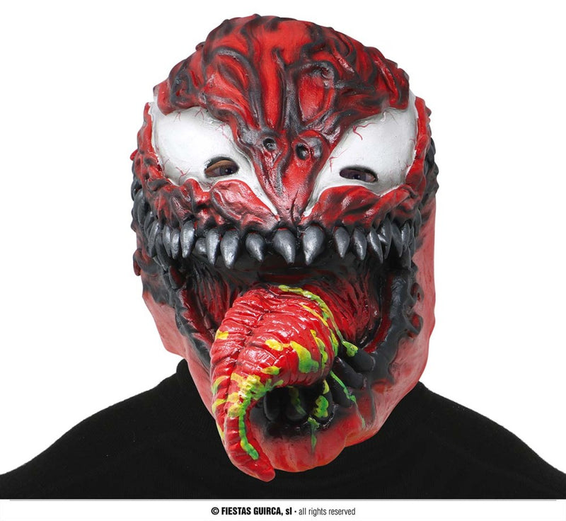 RED VENOM VILLAIN MASK, LATEX (20508)