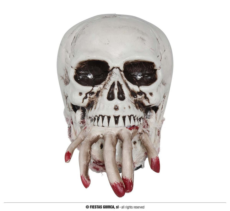 SKULL WITH LIGHT, SOUND AND MOV. 24 CM (24058)