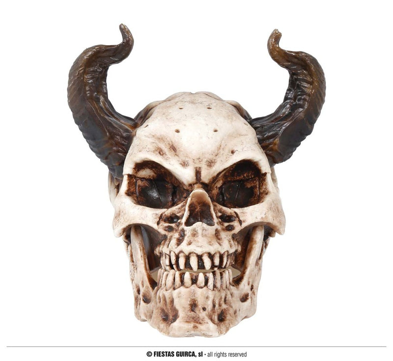 HORNED SKULL 20 CM (24057)