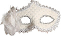 White Mask With Flowers (12945)