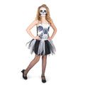 Mad Costumes Skull Face Tutu Dress Kids Halloween Costume