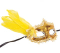 GOLD MASK WITH FEATHER (12020)