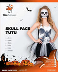 Mad Costumes Skull Face Tutu Dress Kids Halloween Costume