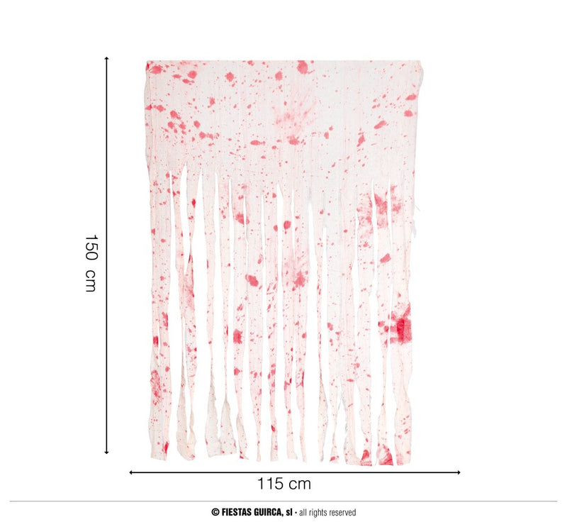 BLOODY CURTAIN 115X150 CMS (26456)