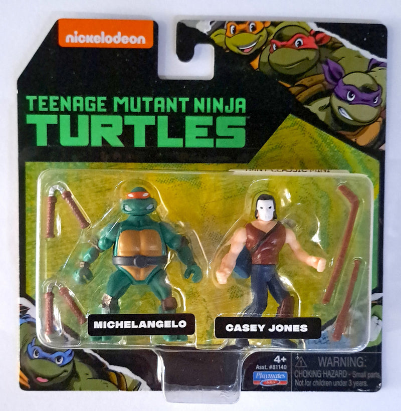 TMNT miniature  action figure MICHELANGELO & CASEY JONES (81140)